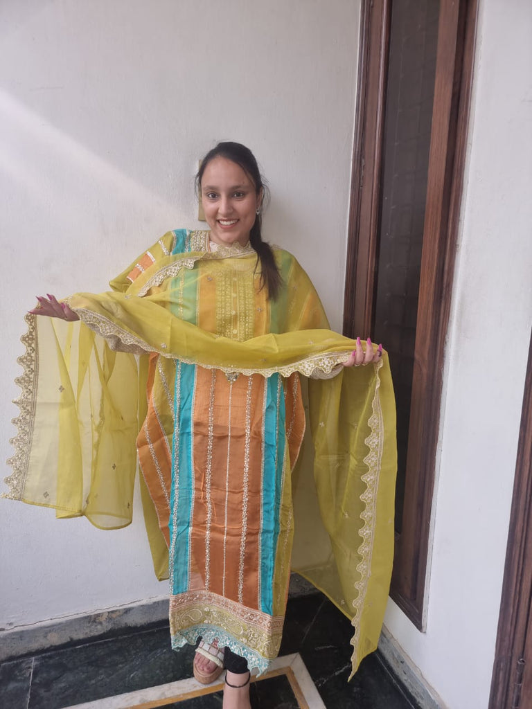 Latest Melty color suit Yellow shade