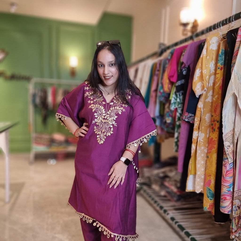 Royal Orchid Kaftan