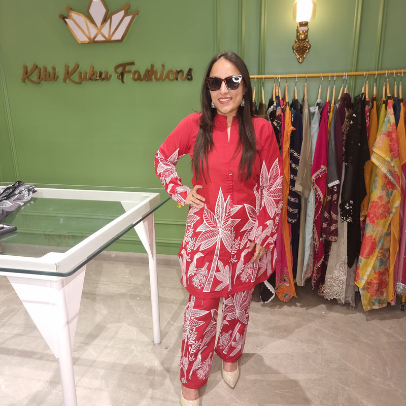 Mystic Leaf  Red Cord Set