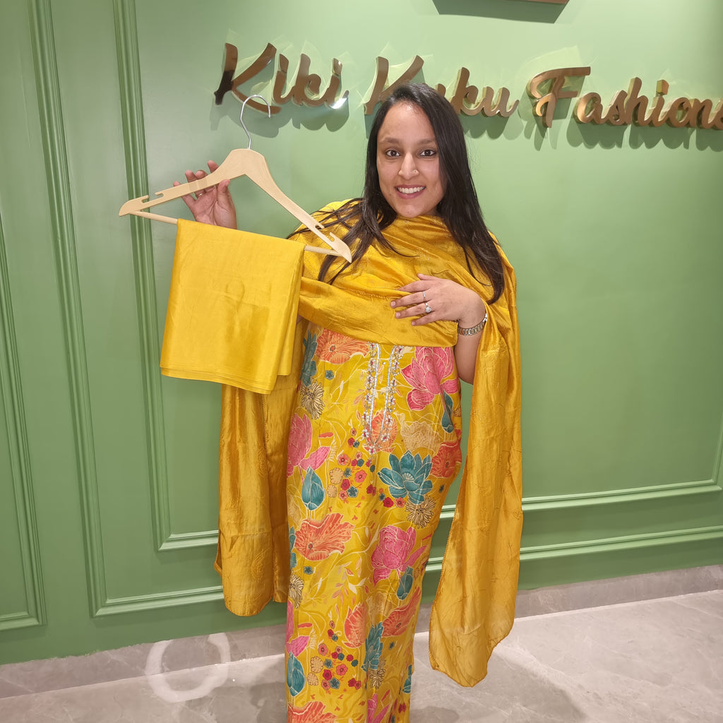 Sunshine Bloom Cotton Suit