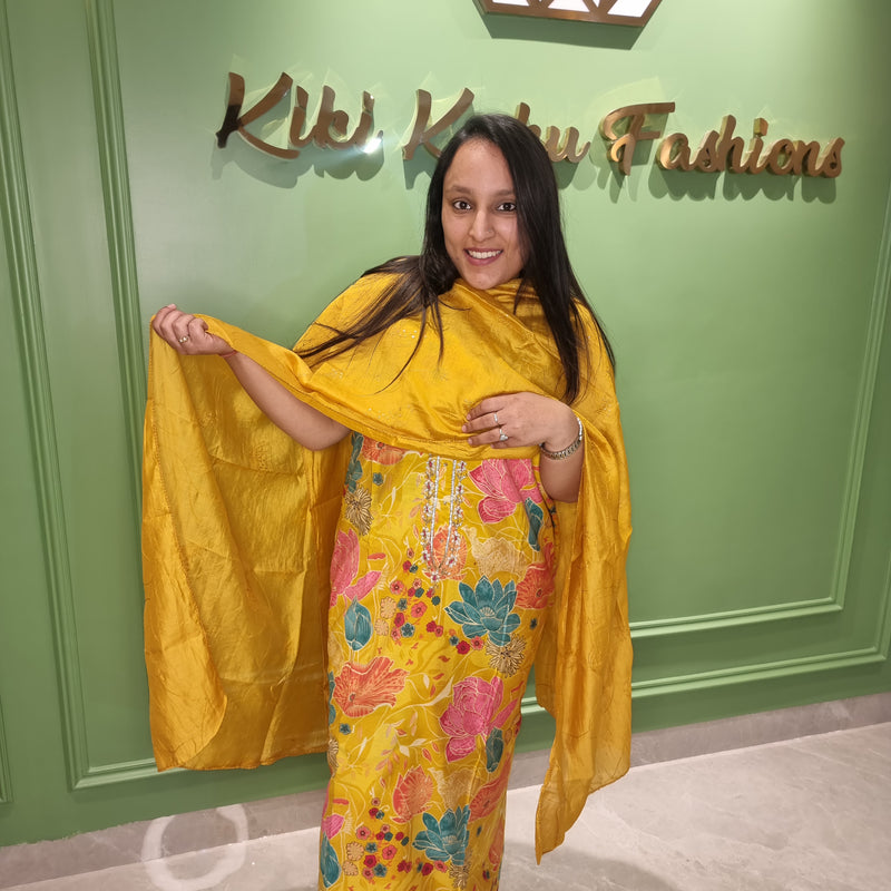 Sunshine Bloom Cotton Suit