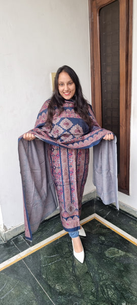 Blue Winter Unstitched suits