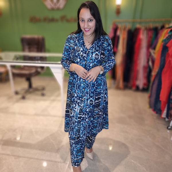 Blue Mirage Cotton Cordset