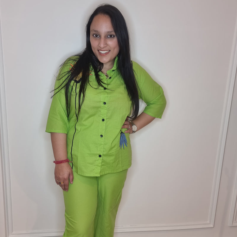 Lime Blossom Cotton Cord Set