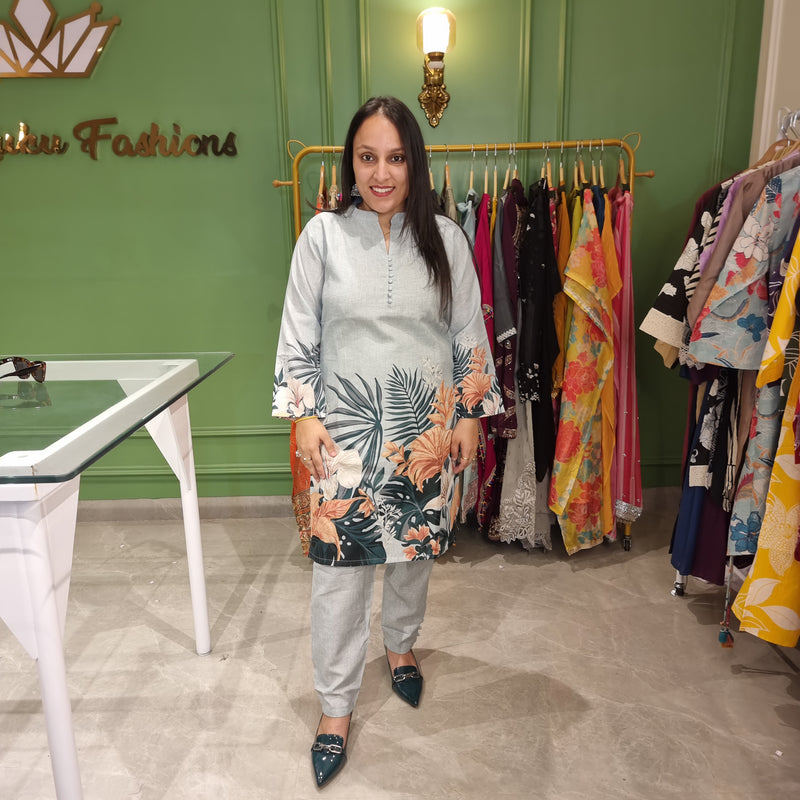 Tropical Mist Printed cordset