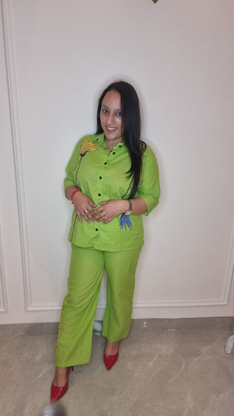Lime Blossom Cotton Cord Set