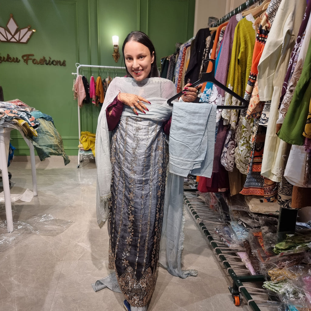 Neelaya Shimmer Suit Set