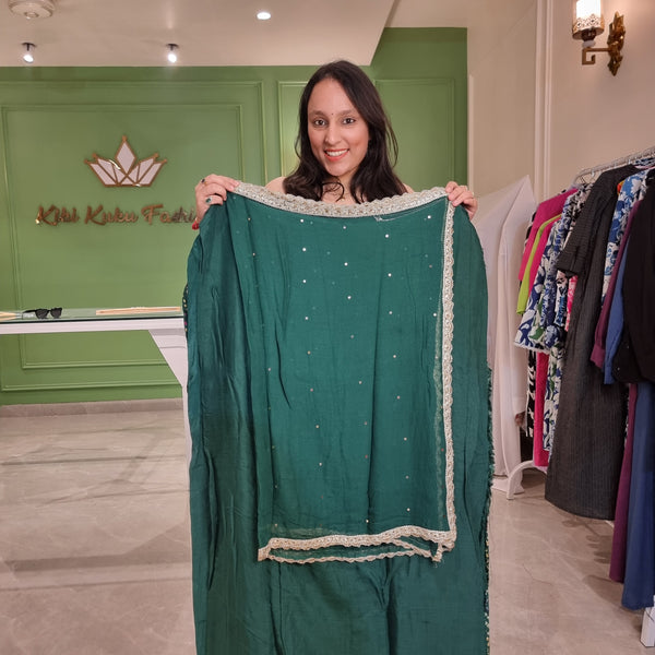 Mystic Green Festive Attire