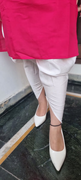 Pink Dhoti Set