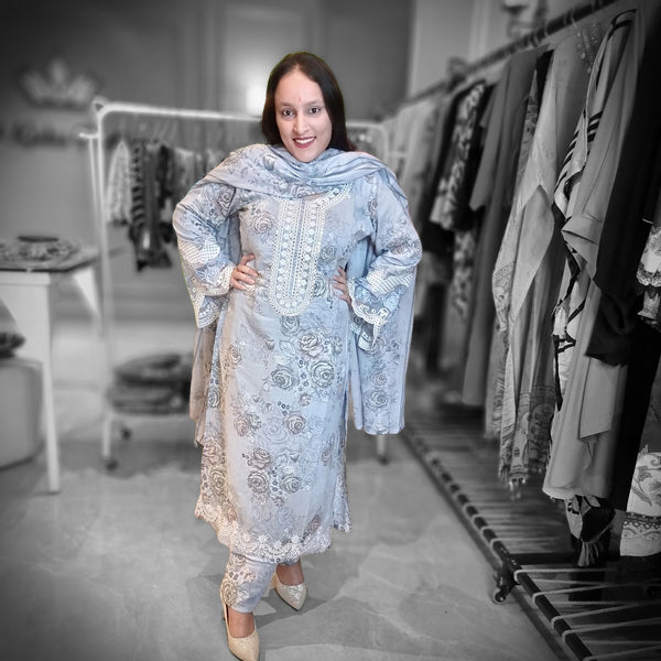 Celeste Bloom Elegance Suit