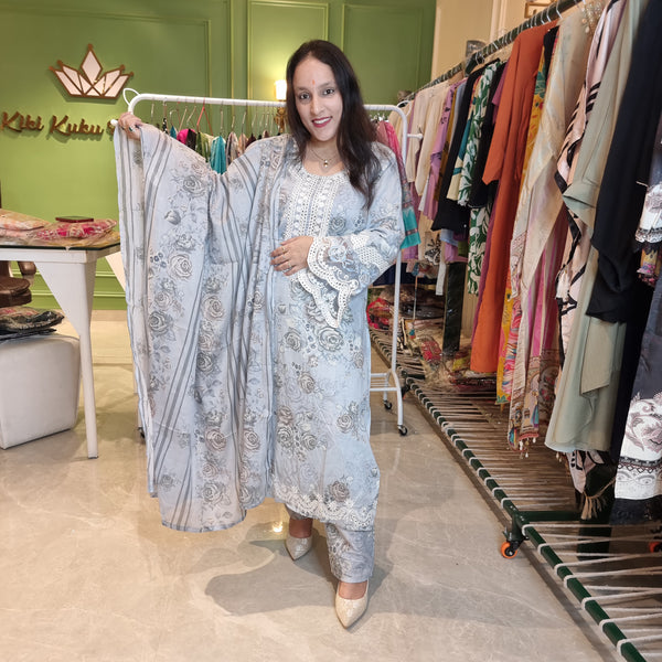 Celeste Bloom Elegance Suit
